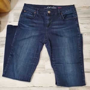 10 Inc Denim Dark Wash Boot Leg Curvy Fit Jeans